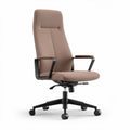Chaise de bureau ergonomique en tissu beige hauteur réglable 60 x 60 x 120cm